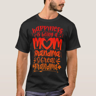 Glück ist eine Mama großen Oma T-Shirt
