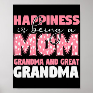 Glück ist eine Mama Oma und groß Poster