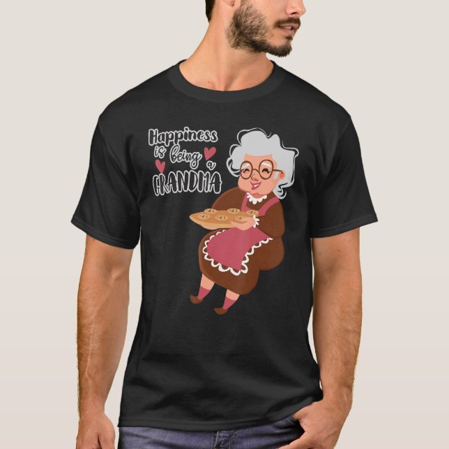 Glück ist eine Mama Oma und große Oma T-Shirt (Vorderseite)