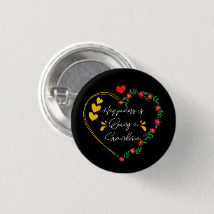 Glück ist eine Oma Niedliche neue Großmutter Button