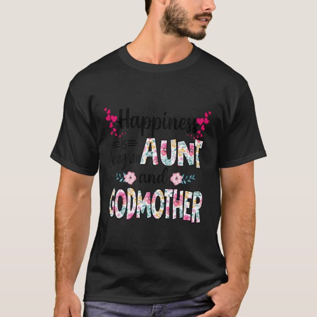 Glück ist eine Tante und Blume Godmets G T-Shirt (Vorderseite)