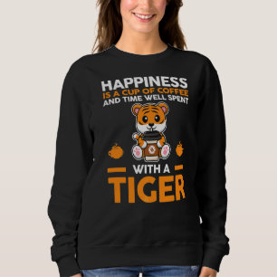 Glück ist eine Tasse Kaffee und Zeit gut verbracht Sweatshirt