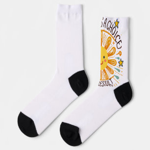 "Glück ist eine Wahl - radikales Sonnendesign" 🌞 Socken
