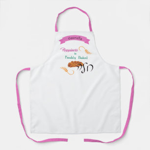 Glück ist frisch gebacken Challah Pink Schürze
