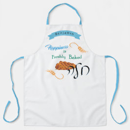 Glück ist frisch gebackene Challah - jüdische Schü Schürze