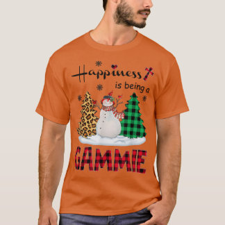 Glück ist Gammie Snowman Frohe Weihnachten T-Shirt