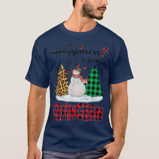 Glück ist Grangran Snowman Merry Christma T-Shirt
