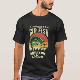 Glück ist Großer Fisch Lustiges Anglerleben Fische T-Shirt