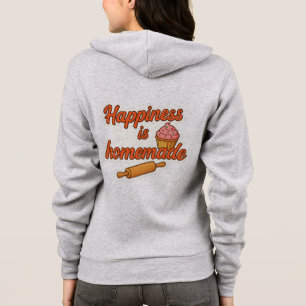 Glück ist hausgemachte Aufkleber Hoodie