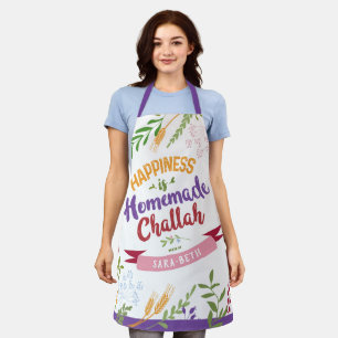 Glück ist hausgemachte Challah HUGE Schürze