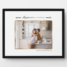Glück ist hausgemachte Foto Plaque Fotoplatte