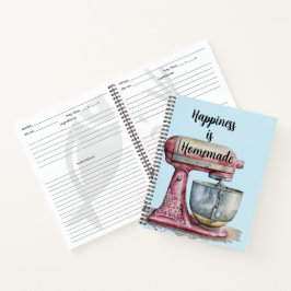 Glück ist hausgemachte Rezept Notizbuch