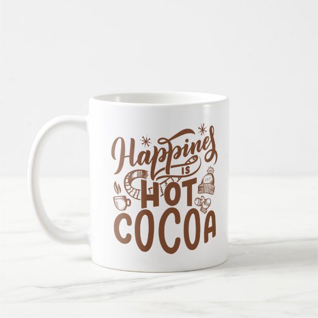 Glück ist heißes Kakao Kaffeetasse (Links)