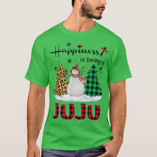 Glück ist Juju Snowman Frohe Weihnachten tr T-Shirt