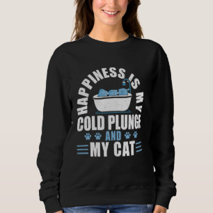 Glück ist mein kalter Abfall und meine Katzeneisba Sweatshirt