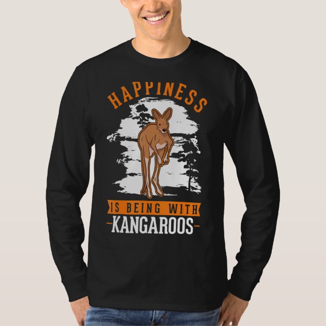 Glück ist mit Kangaroos T-Shirt (Vorderseite)