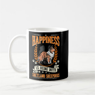 Glück ist mit Shetland Sheepdogs Sheltie Kaffeetasse