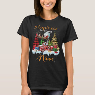 Glück ist Nana Funny Red Truck Tree Chris T-Shirt