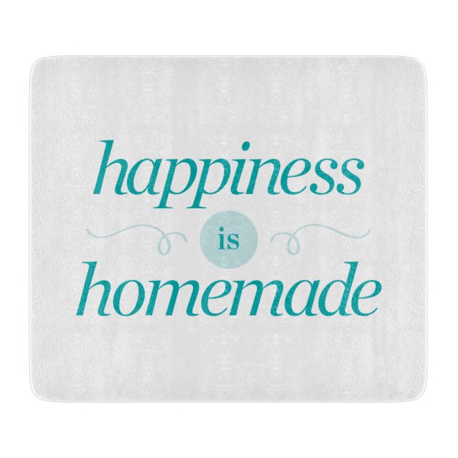 Glück ist selbst gemacht schneidebrett (Vorderseite)