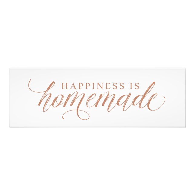 Glück ist selbstgebrannter Ausdruck Fotodruck (Vorne)