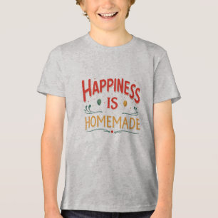 Glück ist selbstgefällig - Bella+Leinwand Jugend Tri-Blend Shirt