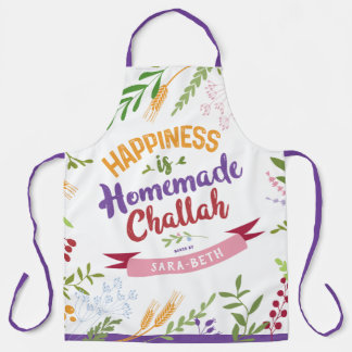 Glück ist Selbstgemachter Challah RIESIG Blumenstr Schürze