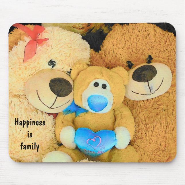 Glück ist Teddybären der Familie Mousepad (Vorne)