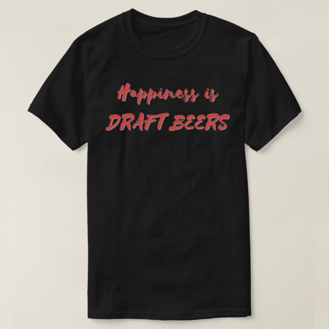 Glück ist Tiefgangsbier T-Shirt (Design vorne)