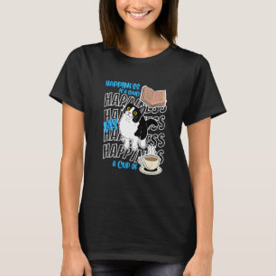 Glück ist Tuxedo-Katzen Gute Bücher Kaffee Süße Ka T-Shirt