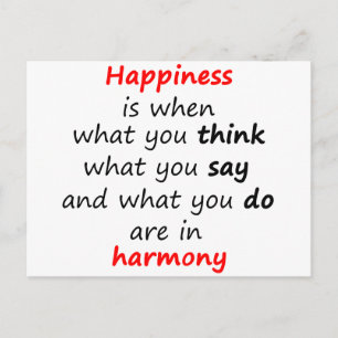 Glück ist, wann... postkarte