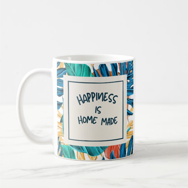 Glück ist Zuhause gemacht Kaffeetasse (Links)