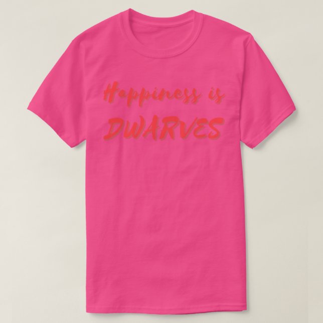 Glück ist Zwerge T-Shirt (Design vorne)