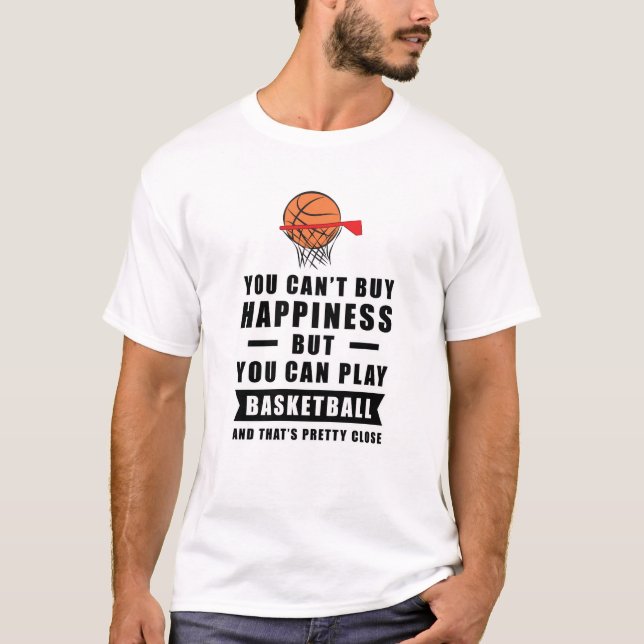 Glück kann man nicht kaufen, aber man kann Basketb T-Shirt (Vorderseite)