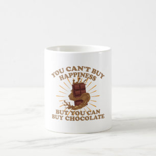 Glück kann man nicht kaufen, aber Schokolade kauf Kaffeetasse