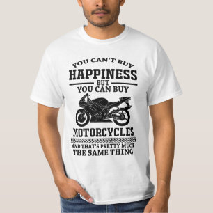 Glück kann man nicht kaufen, außer Motorräder T-Shirt