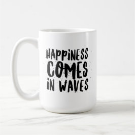 Glück kommt in Waves Pura Vida Shaka Kaffeetasse