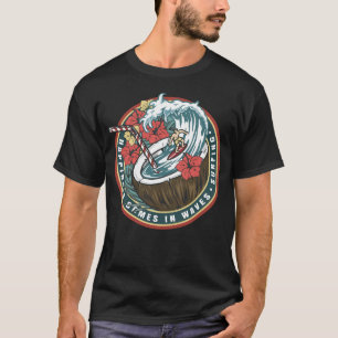 Glück kommt in Wellen - surfen T - Shirt