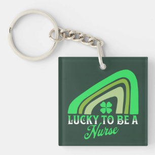 Glück, Krankenschwester zu sein   St Patrick's Day Schlüsselanhänger