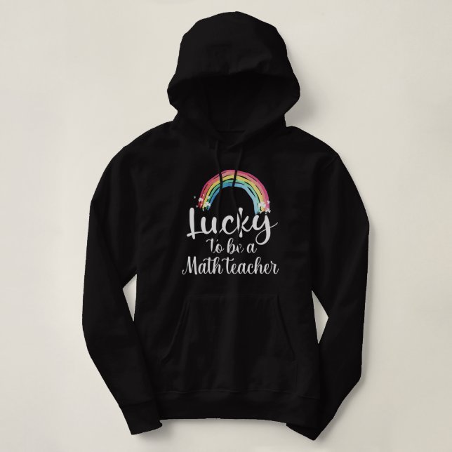 Glück, Mathematiklehrer zu sein Hoodie (Design vorne)