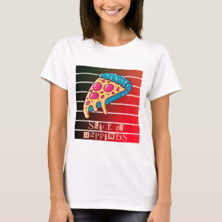 Glück mit Pizza T-Shirt