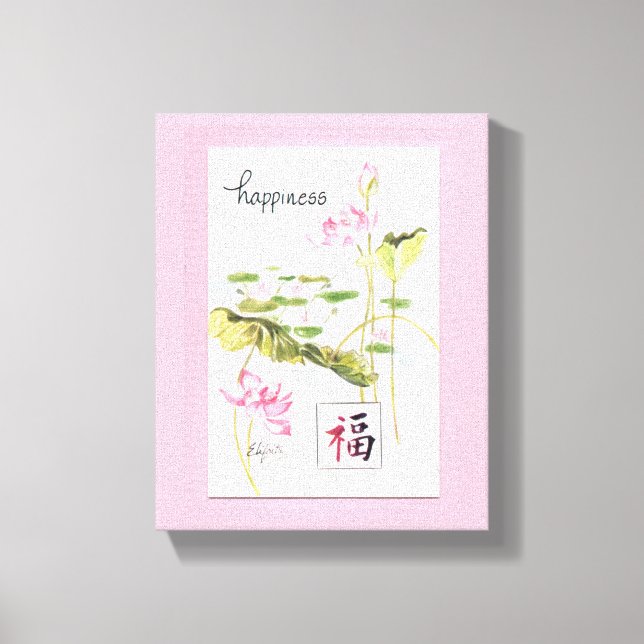 Glück. Mögen wir es alle haben. Leinwanddruck (Vorderseite)