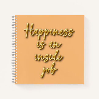Glück Motivierend SpiralNotebook Notizbuch