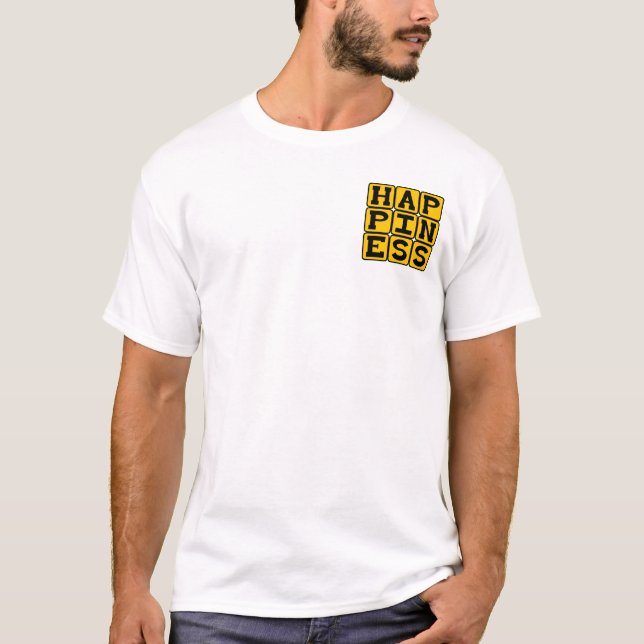 Glück, Motivierend T-Shirt (Vorderseite)