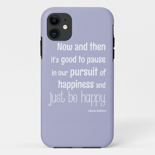 Glück-motivierend Zitat Case-Mate iPhone Hülle (Rückseite)