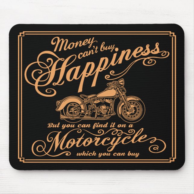 Glück - Motorrad Mousepad (Vorne)