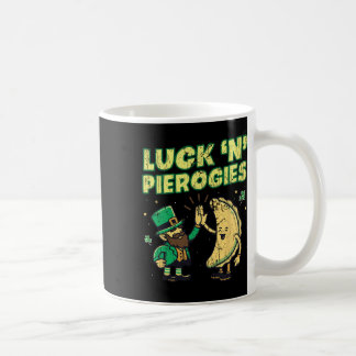 Glück N Pierogies Lustiges Polnisches Irisches St  Kaffeetasse