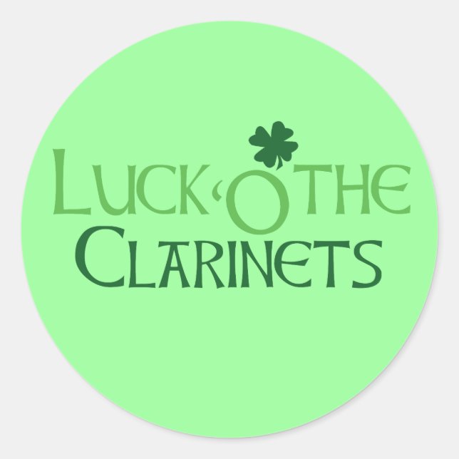 Glück O' Clarinets Sticker (Vorderseite)