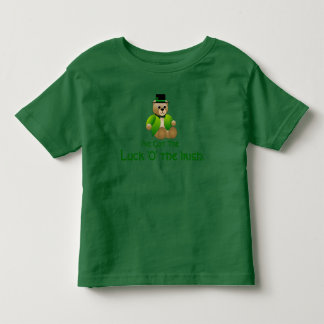 Glück "O" der irische Teddy-Bärn-Kleinkind-T - Kleinkind T-shirt
