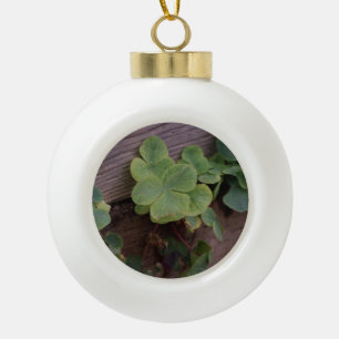 Glück oder Entschlossenheit? Saint Patricks Day Sh Keramik Kugel-Ornament