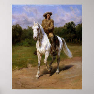 Glück - Porträt von Oberst William F. Cody Poster
